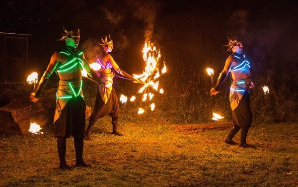 Fireshow for festival