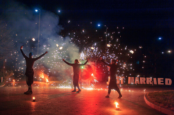 fireshow wedding